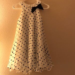 Super cute black and white polka dotted dress